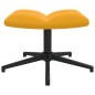 vidaXL Silla de relajación con reposapiés terciopelo amarillo mostaza vidaXL Silla de relajación con reposapiés terciopelo amarillo mostaza