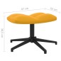 vidaXL Silla de relajación con reposapiés terciopelo amarillo mostaza vidaXL Silla de relajación con reposapiés terciopelo amarillo mostaza
