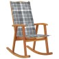 vidaXL Silla mecedora con cojines madera maciza de acacia vidaXL Silla mecedora con cojines madera maciza de acacia