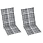 vidaXL Silla mecedora con cojines madera maciza de acacia vidaXL Silla mecedora con cojines madera maciza de acacia
