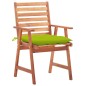 vidaXL Sillas comedor de jardín 2 uds madera maciza acacia y cojines vidaXL Sillas comedor de jardín 2 uds madera maciza acacia y cojines