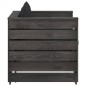 vidaXL Muebles de jardín 2 piezas con cojines madera impregnada gris vidaXL Muebles de jardín 2 piezas con cojines madera impregnada gris