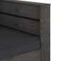 vidaXL Muebles de jardín 2 piezas con cojines madera impregnada gris vidaXL Muebles de jardín 2 piezas con cojines madera impregnada gris