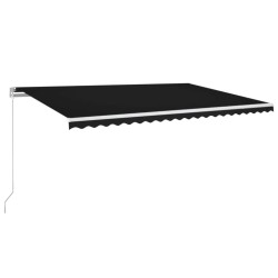 vidaXL Toldo retráctil manual gris antracita 500x350 cm