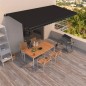 vidaXL Toldo retráctil manual gris antracita 600x350 cm vidaXL Toldo retráctil manual gris antracita 600x350 cm