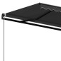vidaXL Toldo retráctil manual gris antracita 600x350 cm vidaXL Toldo retráctil manual gris antracita 600x350 cm