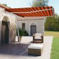 vidaXL Toldo de pie automático naranja y marrón 400x350 cm vidaXL Toldo de pie automático naranja y marrón 400x350 cm