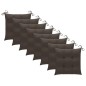 vidaXL Sillas de jardín apilables 8 uds madera de teca con cojines vidaXL Sillas de jardín apilables 8 uds madera de teca con cojines
