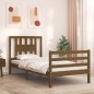 vidaXL Estructura cama con cabecero madera maciza marrón miel 90x200cm vidaXL Estructura cama con cabecero madera maciza marrón miel 90x200cm