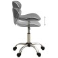 vidaXL Silla de oficina de cuero sintético gris vidaXL Silla de oficina de cuero sintético gris
