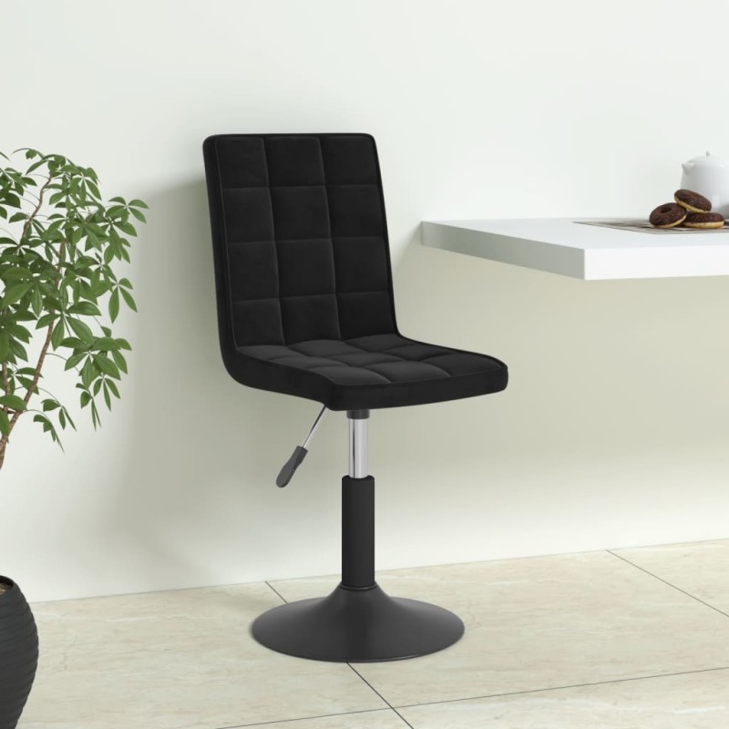 vidaXL Sillas de comedor giratorias 6 unidades terciopelo negro vidaXL Sillas de comedor giratorias 6 unidades terciopelo negro