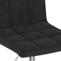 vidaXL Sillas de comedor giratorias 6 unidades terciopelo negro vidaXL Sillas de comedor giratorias 6 unidades terciopelo negro