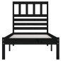vidaXL Estructura cama individual madera maciza pino negra 90x190 cm vidaXL Estructura cama individual madera maciza pino negra 90x190 cm