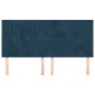 vidaXL Cabeceros 4 unidades de terciopelo azul oscuro 80x5x78/88 cm vidaXL Cabeceros 4 unidades de terciopelo azul oscuro 80x5x78/88 cm
