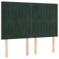 vidaXL Cabeceros 4 unidades terciopelo verde oscuro 72x5x78/88 cm vidaXL Cabeceros 4 unidades terciopelo verde oscuro 72x5x78/88 cm