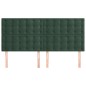 vidaXL Cabeceros 4 unidades de terciopelo verde oscuro 90x5x78/88 cm vidaXL Cabeceros 4 unidades de terciopelo verde oscuro 90x5x78/88 cm