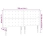 vidaXL Cabeceros 4 unidades de terciopelo negro 100x5x78/88 cm vidaXL Cabeceros 4 unidades de terciopelo negro 100x5x78/88 cm