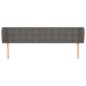 vidaXL Cabecero de cuero sintético gris 183x23x78/88 cm