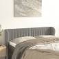 vidaXL Cabecero de terciopelo gris claro 147x23x78/88 cm vidaXL Cabecero de terciopelo gris claro 147x23x78/88 cm