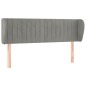 vidaXL Cabecero de terciopelo gris claro 147x23x78/88 cm vidaXL Cabecero de terciopelo gris claro 147x23x78/88 cm