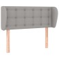 vidaXL Cabecero de tela gris claro 103x23x78/88 cm vidaXL Cabecero de tela gris claro 103x23x78/88 cm