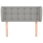 vidaXL Cabecero de tela gris claro 103x23x78/88 cm vidaXL Cabecero de tela gris claro 103x23x78/88 cm