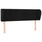 vidaXL Cabecero de terciopelo negro 147x23x78/88 cm vidaXL Cabecero de terciopelo negro 147x23x78/88 cm