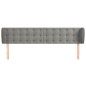 vidaXL Cabecero de terciopelo gris claro 183x23x78/88 cm vidaXL Cabecero de terciopelo gris claro 183x23x78/88 cm