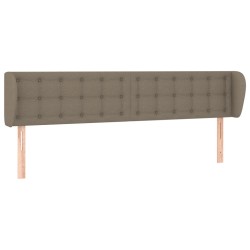 vidaXL Cabecero de tela gris taupe 183x23x78/88 cm