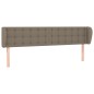 vidaXL Cabecero de tela gris taupe 183x23x78/88 cm vidaXL Cabecero de tela gris taupe 183x23x78/88 cm