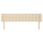 vidaXL Cabecero de tela color crema 163x23x78/88 cm vidaXL Cabecero de tela color crema 163x23x78/88 cm