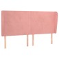 vidaXL Cabecero con orejas de terciopelo rosa 183x23x118/128 cm vidaXL Cabecero con orejas de terciopelo rosa 183x23x118/128 cm