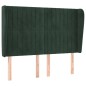 vidaXL Cabecero con orejas de terciopelo verde oscuro 147x23x118/128cm vidaXL Cabecero con orejas de terciopelo verde oscuro 147x23x118/128cm