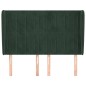 vidaXL Cabecero con orejas de terciopelo verde oscuro 147x23x118/128cm vidaXL Cabecero con orejas de terciopelo verde oscuro 147x23x118/128cm