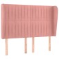 vidaXL Cabecero con orejas de terciopelo rosa 147x23x118/128 cm vidaXL Cabecero con orejas de terciopelo rosa 147x23x118/128 cm