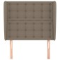 vidaXL Cabecero con orejas de tela gris taupe 83x23x118/128 cm vidaXL Cabecero con orejas de tela gris taupe 83x23x118/128 cm