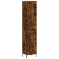 vidaXL Aparador de madera contrachapada roble ahumado 34,5x34x180 cm vidaXL Aparador de madera contrachapada roble ahumado 34,5x34x180 cm