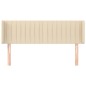 vidaXL Cabecero de tela color crema 147x16x78/88 cm vidaXL Cabecero de tela color crema 147x16x78/88 cm