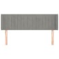 vidaXL Cabecero de terciopelo gris claro 147x16x78/88 cm vidaXL Cabecero de terciopelo gris claro 147x16x78/88 cm
