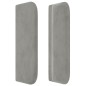 vidaXL Cabecero de terciopelo gris claro 147x16x78/88 cm vidaXL Cabecero de terciopelo gris claro 147x16x78/88 cm