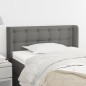 vidaXL Cabecero de tela gris oscuro 103x16x78/88 cm vidaXL Cabecero de tela gris oscuro 103x16x78/88 cm
