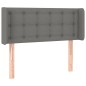 vidaXL Cabecero de tela gris oscuro 103x16x78/88 cm vidaXL Cabecero de tela gris oscuro 103x16x78/88 cm