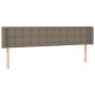 vidaXL Cabecero de tela gris taupe 183x16x78/88 cm vidaXL Cabecero de tela gris taupe 183x16x78/88 cm