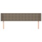 vidaXL Cabecero de tela gris taupe 183x16x78/88 cm vidaXL Cabecero de tela gris taupe 183x16x78/88 cm