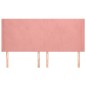 vidaXL Cabecero con orejas de terciopelo rosa 183x16x118/128 cm vidaXL Cabecero con orejas de terciopelo rosa 183x16x118/128 cm