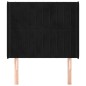 vidaXL Cabecero con orejas de terciopelo negro 93x16x118/128 cm