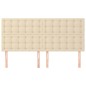 vidaXL Cabeceros 4 unidades de tela color crema 90x5x78/88 cm vidaXL Cabeceros 4 unidades de tela color crema 90x5x78/88 cm