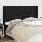 vidaXL Cabecero con orejas de tela negro 163x16x118/128 cm vidaXL Cabecero con orejas de tela negro 163x16x118/128 cm
