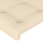 vidaXL Cabecero con orejas de tela color crema 83x16x118/128 cm