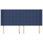 vidaXL Cabecero con orejas de tela azul 183x16x118/128 cm vidaXL Cabecero con orejas de tela azul 183x16x118/128 cm